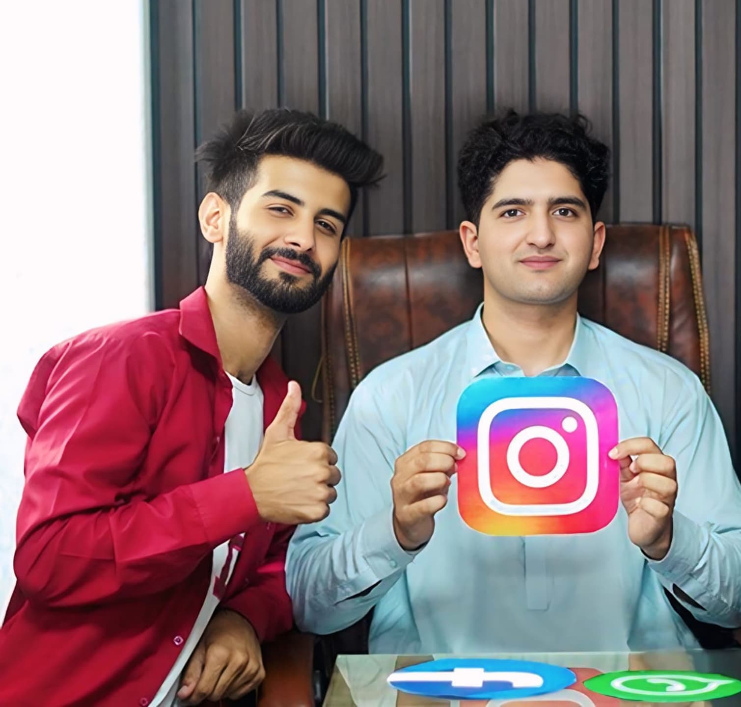 Team Holding Instagram